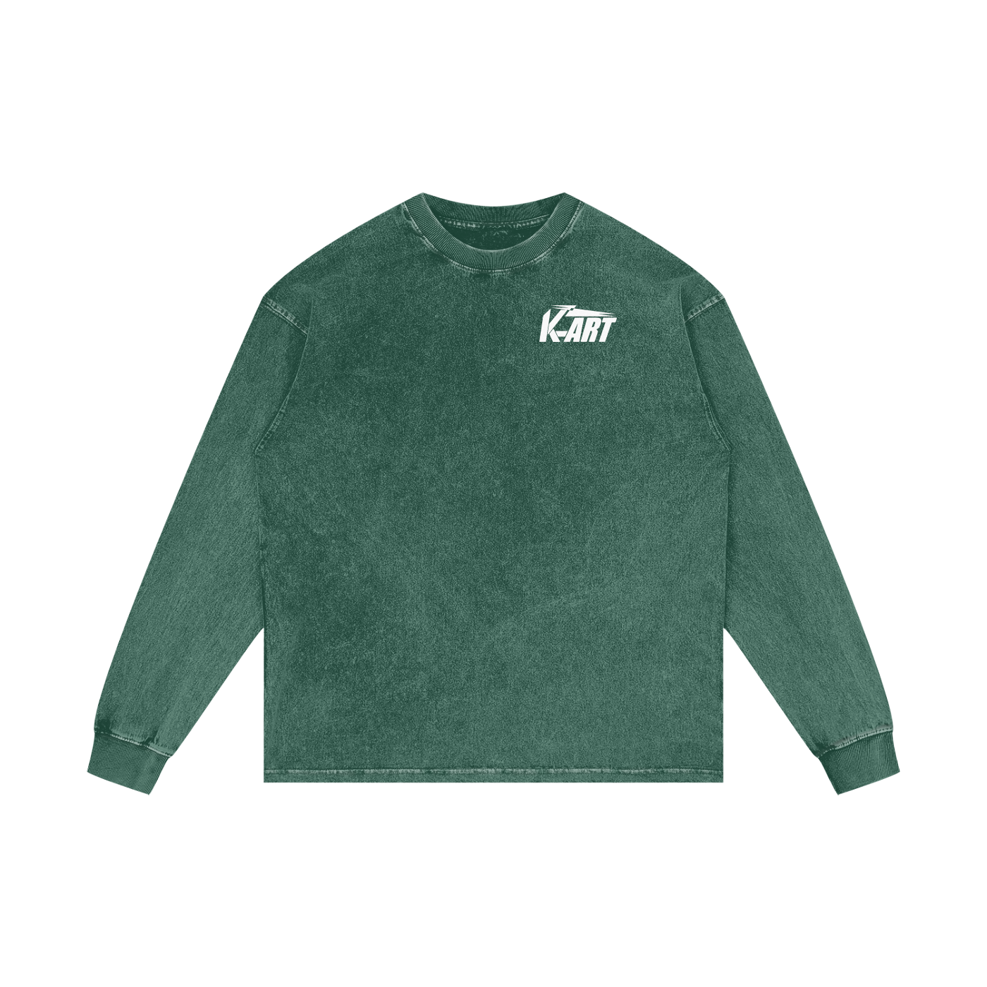 KART Acid Wash Oversize Long Sleeve T-Shirt