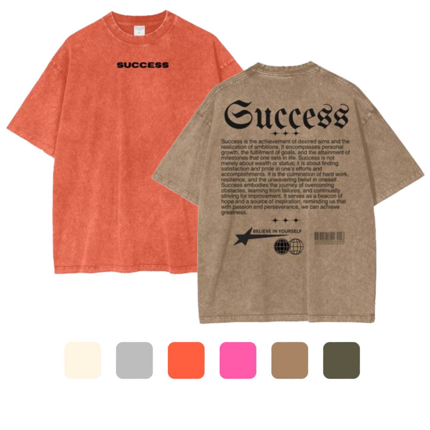 SUCCESS Oversize T-Shirt - 250 GSM