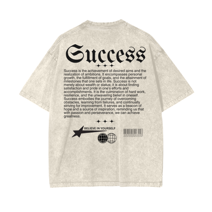 SUCCESS Oversize T-Shirt - 250 GSM