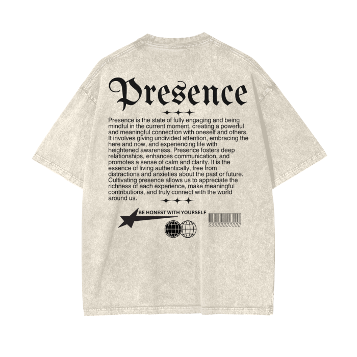 PRESENCE Oversize T-Shirt - 250 GSM