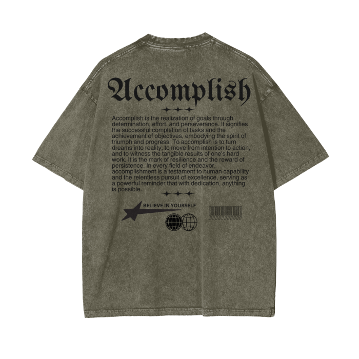 ACCOMPLISH Oversize T-Shirt - 250 GSM