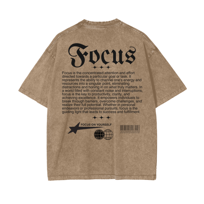 FOCUS Oversize T-Shirt - 250 GSM