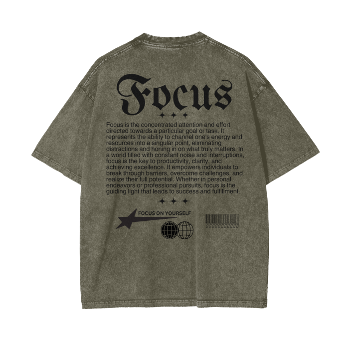 FOCUS Oversize T-Shirt - 250 GSM