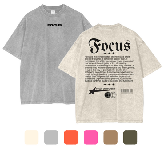 FOCUS Oversize T-Shirt - 250 GSM