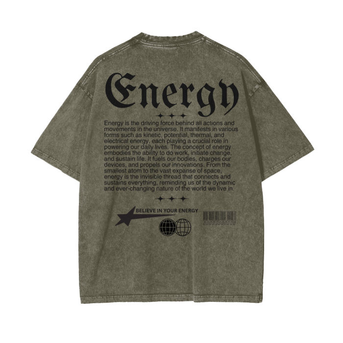 ENERGY Oversize T-Shirt - 250 GSM