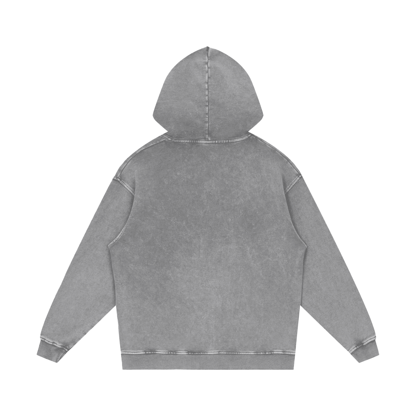 (UNISEX) K ART LOGO Acid Wash Oversize Hoodie - 420 GSM