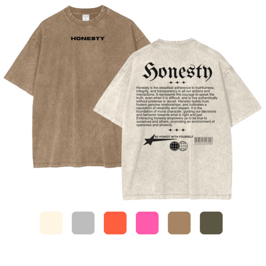 HONESTY Oversize T-Shirt - 250 GSM