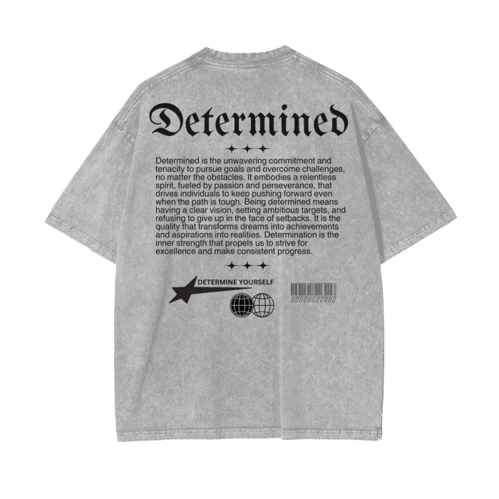 DETERMINED Oversize T-Shirt - 250 GSM