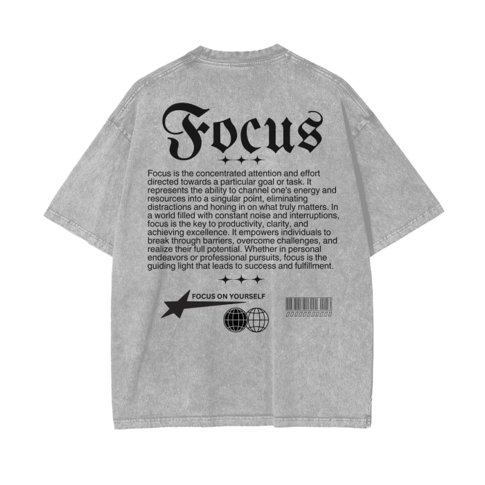 FOCUS Oversize T-Shirt - 250 GSM