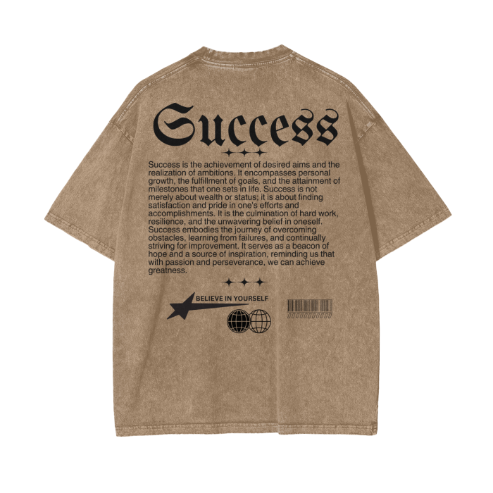 SUCCESS Oversize T-Shirt - 250 GSM