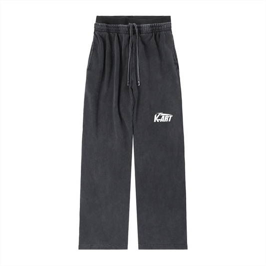 (WOMEN) K ART LOGO Vintage Washed Waist Pants
