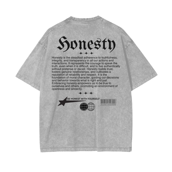 HONESTY Oversize T-Shirt - 250 GSM