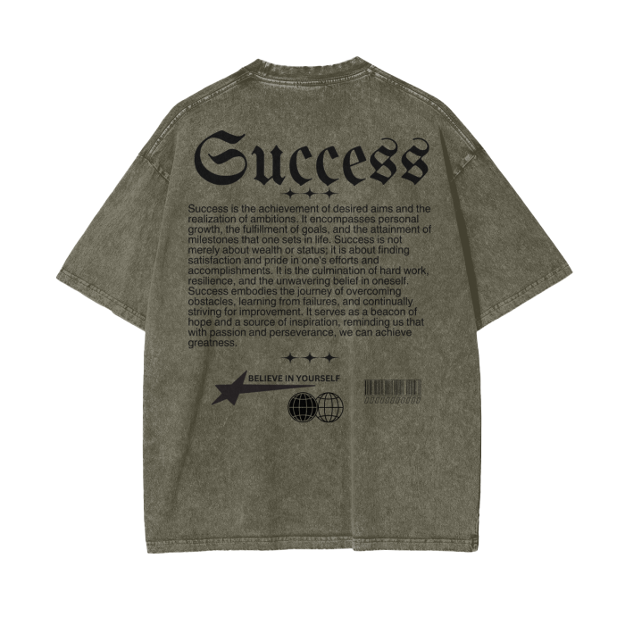 SUCCESS Oversize T-Shirt - 250 GSM