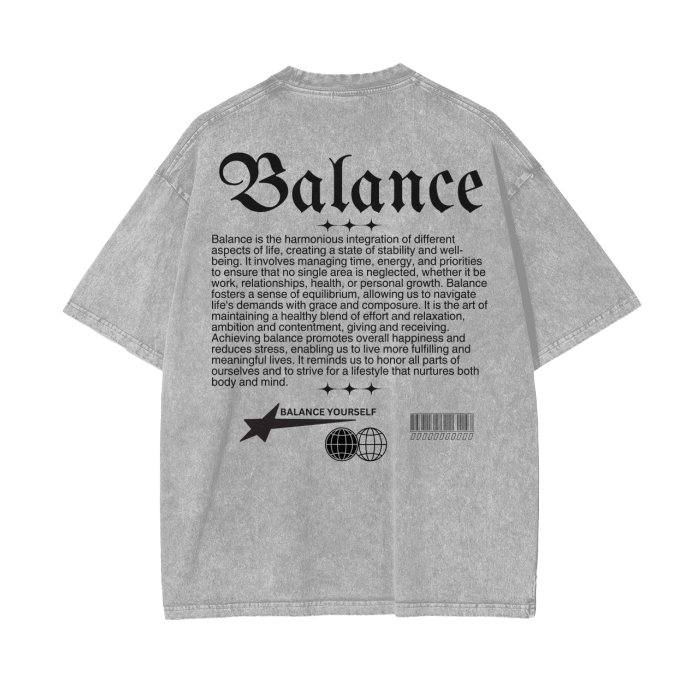 BALANCE Oversize T-Shirt - 250 GSM