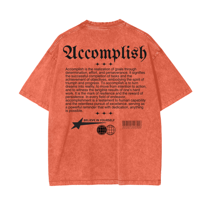 ACCOMPLISH Oversize T-Shirt - 250 GSM