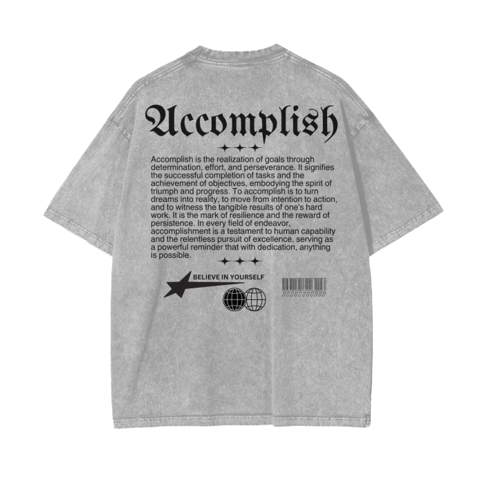 ACCOMPLISH Oversize T-Shirt - 250 GSM