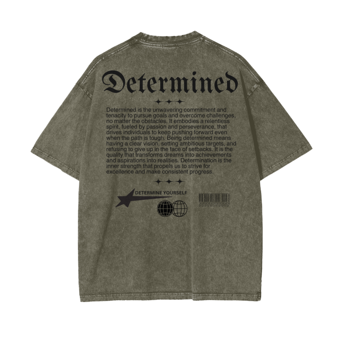 DETERMINED Oversize T-Shirt - 250 GSM