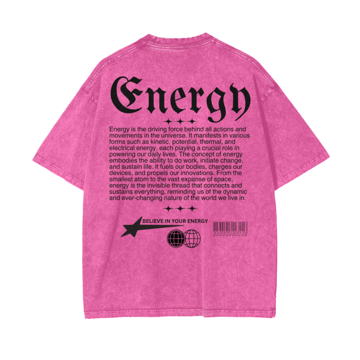 ENERGY Oversize T-Shirt - 250 GSM