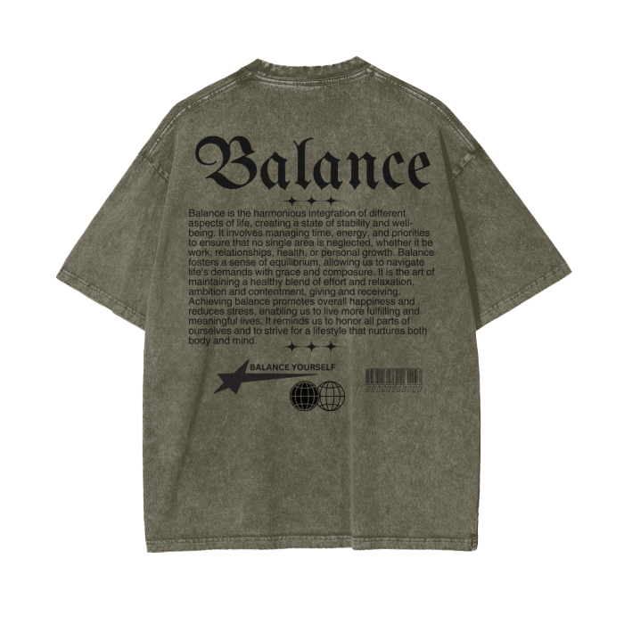 BALANCE Oversize T-Shirt - 250 GSM