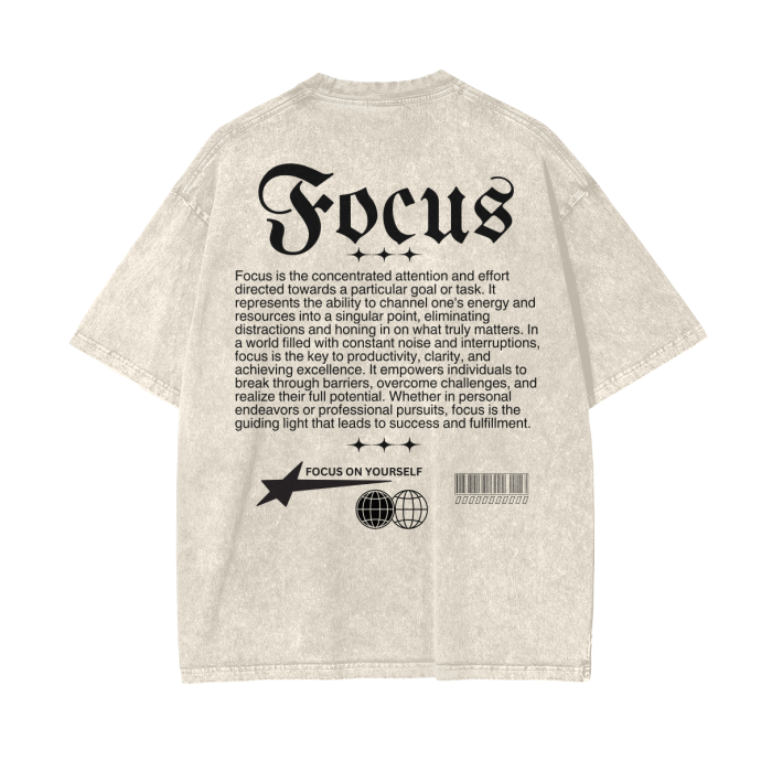 FOCUS Oversize T-Shirt - 250 GSM