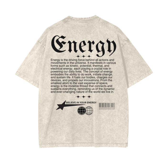 ENERGY Oversize T-Shirt - 250 GSM